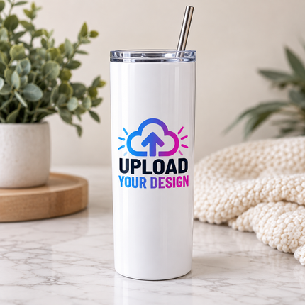 Custom 20 oz Skinny Tumbler — Upload Your Design