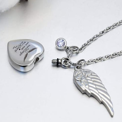 Heart Urn Necklace for Ashes