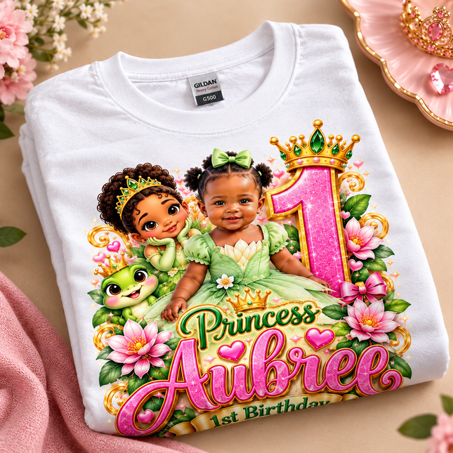 Princess Aubree 1st Birthday Shirt