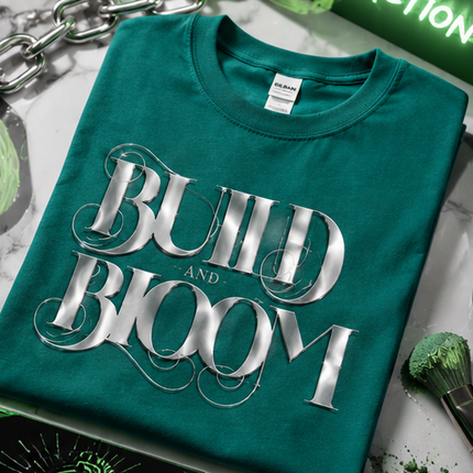 Build and Bloom, Local Event T-Shirt - Antique Jade Gildan 5000