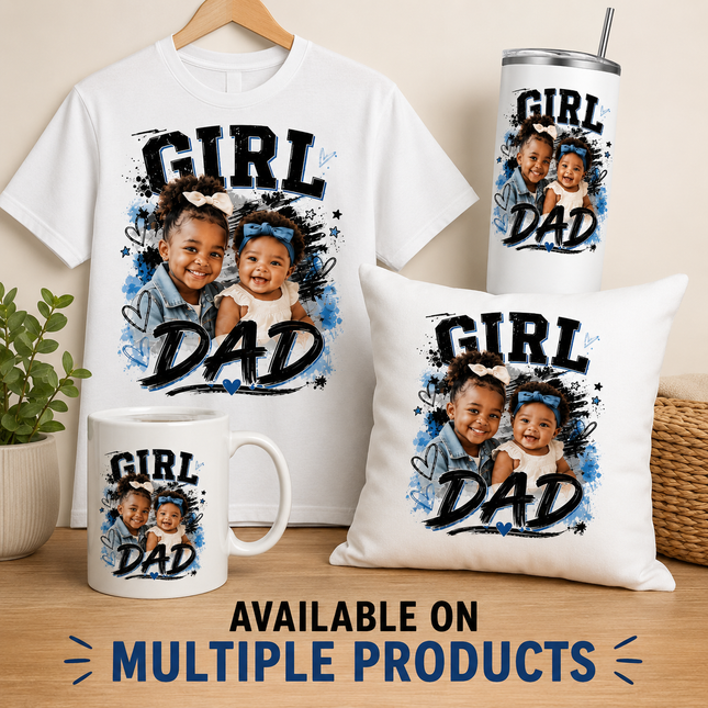 Girl Dad Personalized Photo Gift