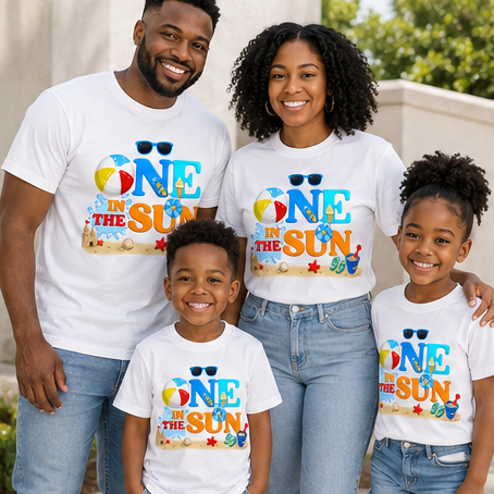 One In The Sun Birthday Shirt | Beach Summer Tee