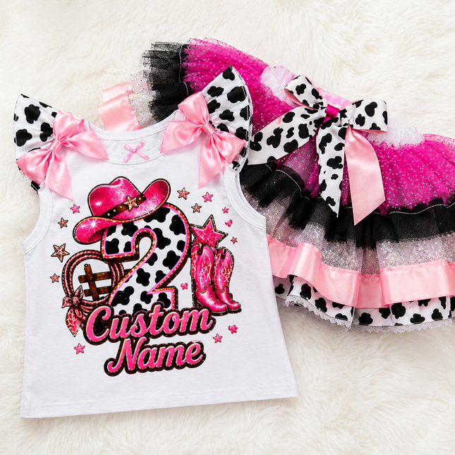 Girl's Birthday Set – Custom Name & Age
