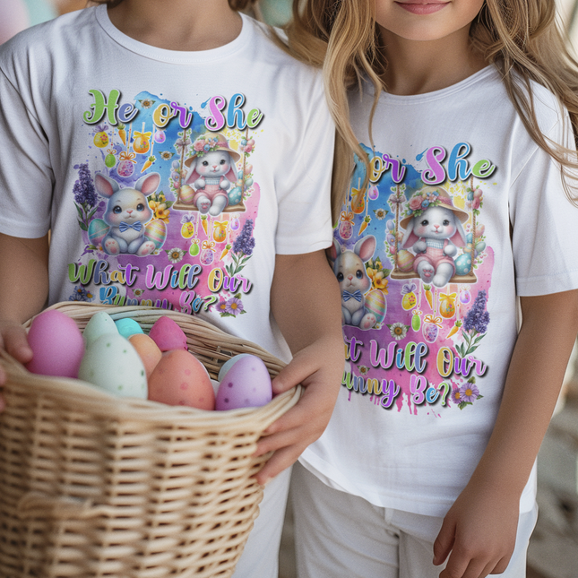 Baby Gender Reveal. Easter theme. April 6, 2025