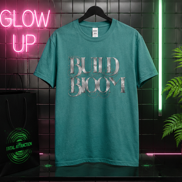 Build and Bloom, Local Event T-Shirt - Antique Jade Gildan 5000