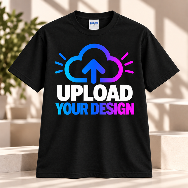 Upload Your Design, Photo and Text - Black Shirt