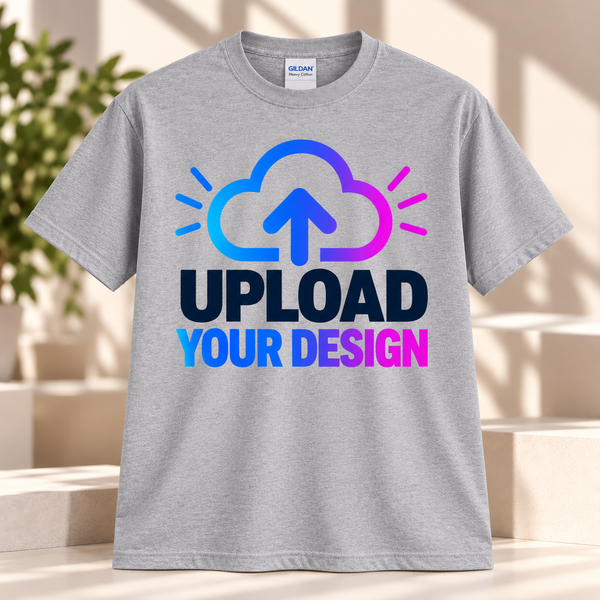 Upload Your Design, Photo and Text - Sport Gray T-shirt