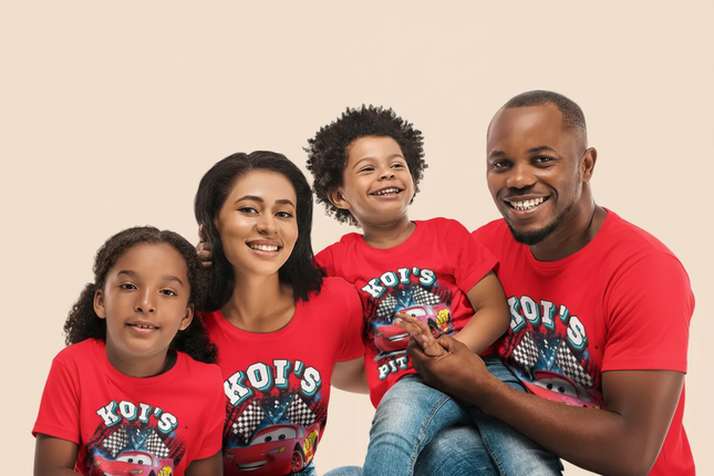 Koi's Pit Crew . Birthday Shirts