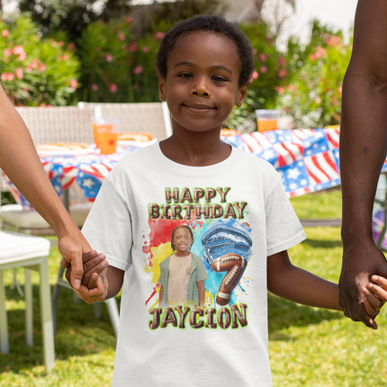 Customer's Design. Jaycion's 7th Birthday. Football.